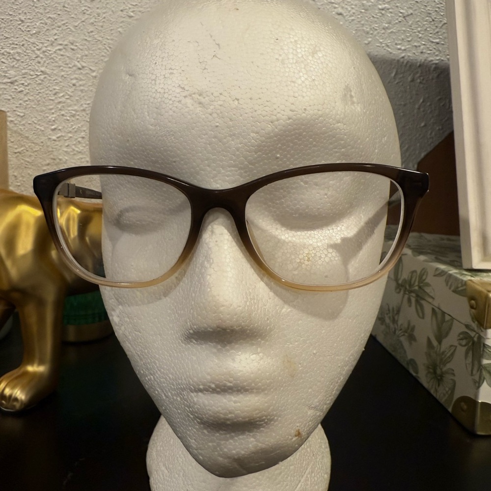 Versace gradient brown Eyeglasses made in Italy